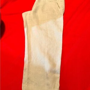 Linen crop pants